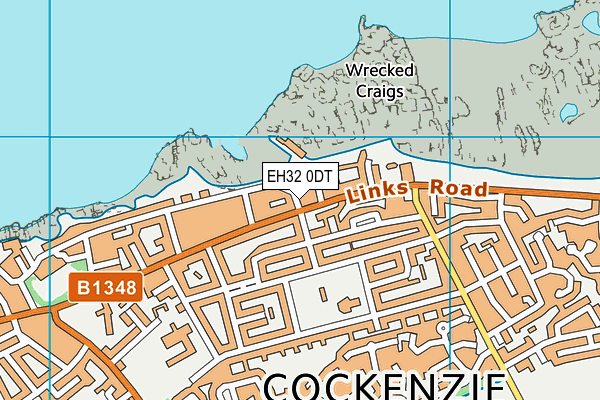 EH32 0DT map - OS VectorMap District (Ordnance Survey)