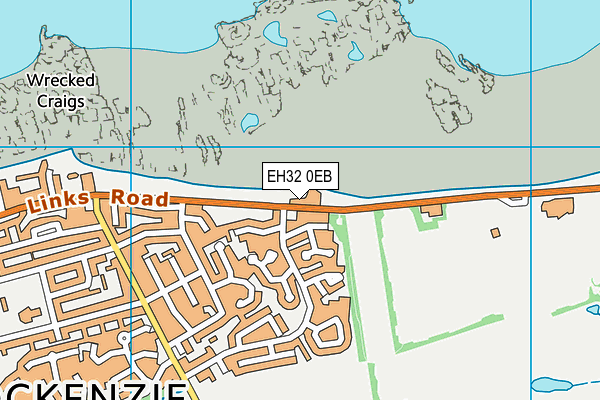 EH32 0EB map - OS VectorMap District (Ordnance Survey)