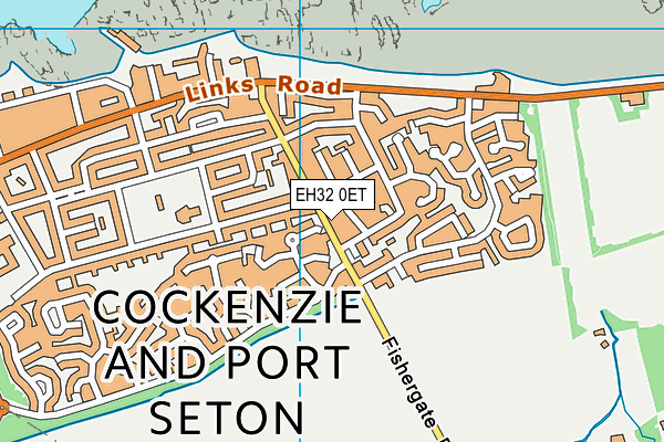 EH32 0ET map - OS VectorMap District (Ordnance Survey)