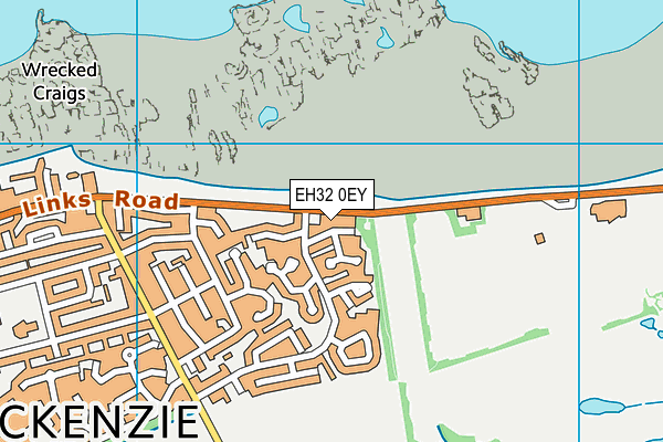 EH32 0EY map - OS VectorMap District (Ordnance Survey)