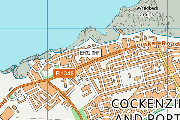 EH32 0HF map - OS VectorMap District (Ordnance Survey)