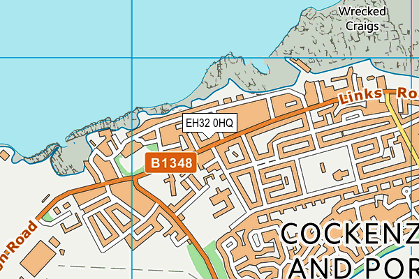 EH32 0HQ map - OS VectorMap District (Ordnance Survey)