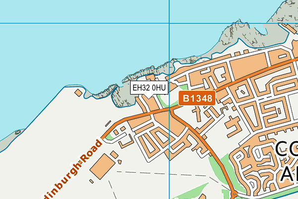 EH32 0HU map - OS VectorMap District (Ordnance Survey)