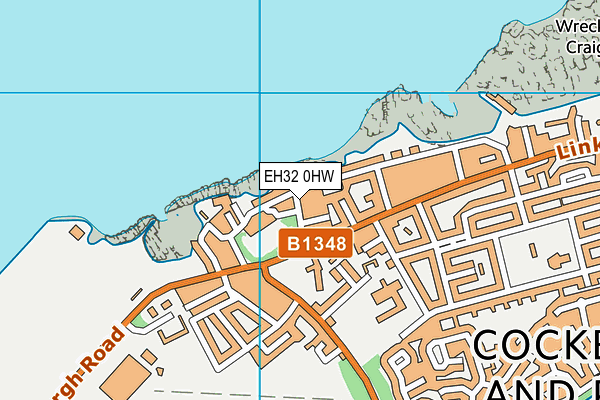 EH32 0HW map - OS VectorMap District (Ordnance Survey)