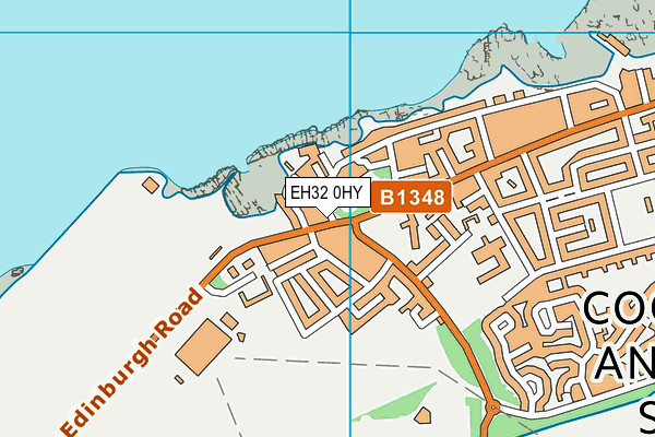 EH32 0HY map - OS VectorMap District (Ordnance Survey)