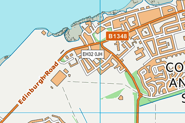 EH32 0JH map - OS VectorMap District (Ordnance Survey)