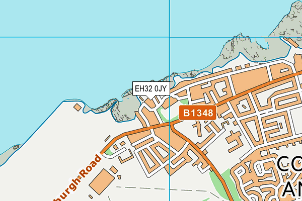 EH32 0JY map - OS VectorMap District (Ordnance Survey)
