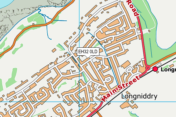 EH32 0LD map - OS VectorMap District (Ordnance Survey)