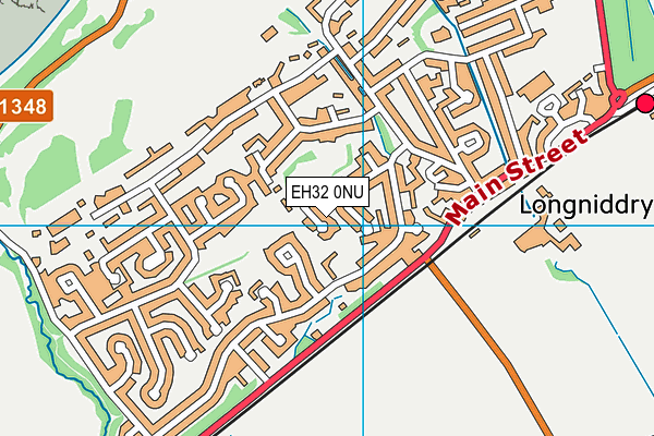 EH32 0NU map - OS VectorMap District (Ordnance Survey)