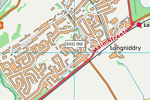 EH32 0NX map - OS VectorMap District (Ordnance Survey)