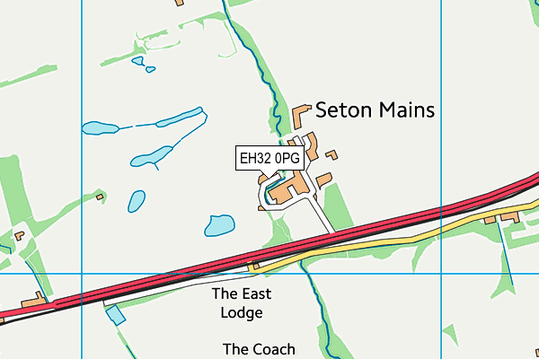 EH32 0PG map - OS VectorMap District (Ordnance Survey)