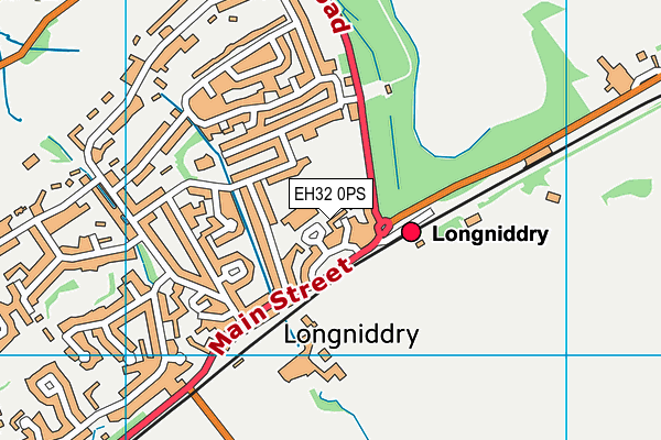 EH32 0PS map - OS VectorMap District (Ordnance Survey)