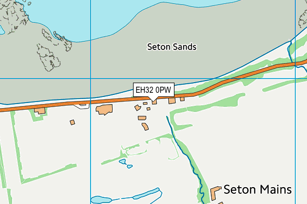 EH32 0PW map - OS VectorMap District (Ordnance Survey)