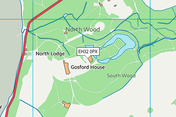 EH32 0PX map - OS VectorMap District (Ordnance Survey)