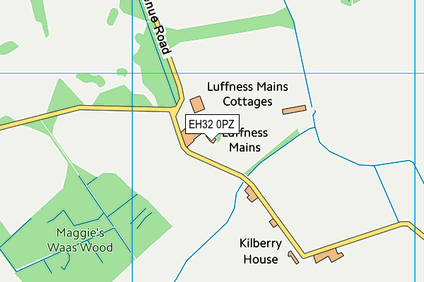 EH32 0PZ map - OS VectorMap District (Ordnance Survey)