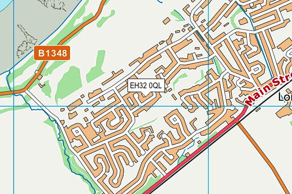 EH32 0QL map - OS VectorMap District (Ordnance Survey)