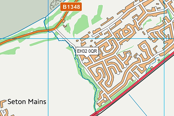 EH32 0QR map - OS VectorMap District (Ordnance Survey)