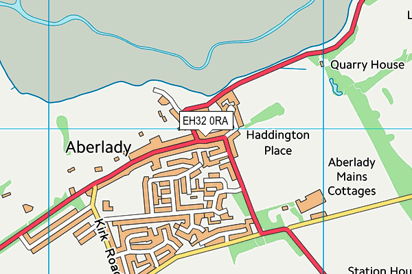 EH32 0RA map - OS VectorMap District (Ordnance Survey)