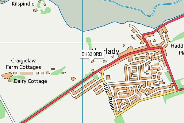 EH32 0RD map - OS VectorMap District (Ordnance Survey)