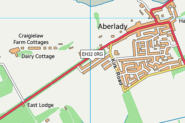 EH32 0RG map - OS VectorMap District (Ordnance Survey)