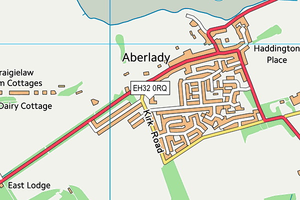 EH32 0RQ map - OS VectorMap District (Ordnance Survey)