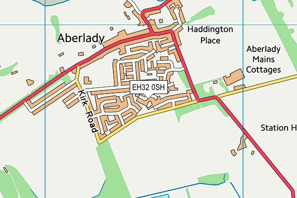 EH32 0SH map - OS VectorMap District (Ordnance Survey)