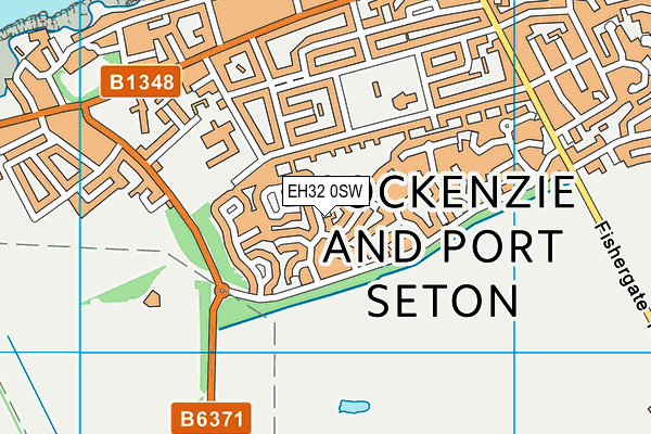 EH32 0SW map - OS VectorMap District (Ordnance Survey)
