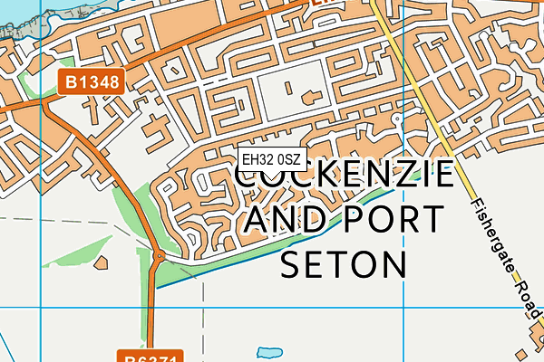 EH32 0SZ map - OS VectorMap District (Ordnance Survey)