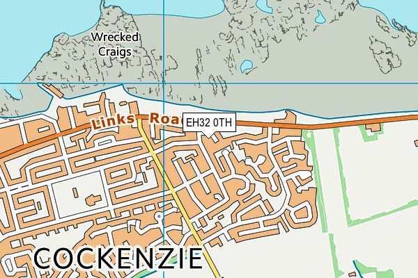 EH32 0TH map - OS VectorMap District (Ordnance Survey)