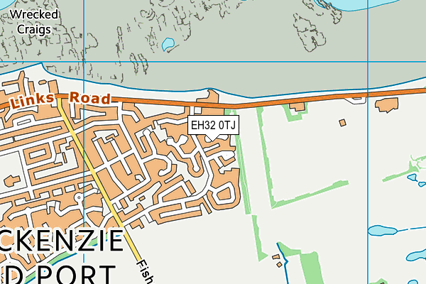 EH32 0TJ map - OS VectorMap District (Ordnance Survey)