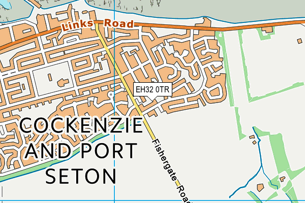 EH32 0TR map - OS VectorMap District (Ordnance Survey)