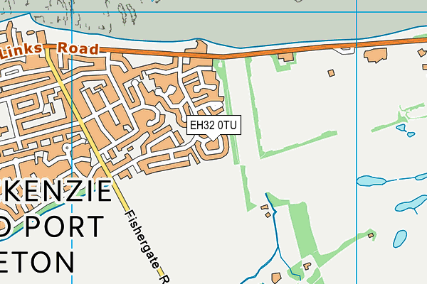 EH32 0TU map - OS VectorMap District (Ordnance Survey)