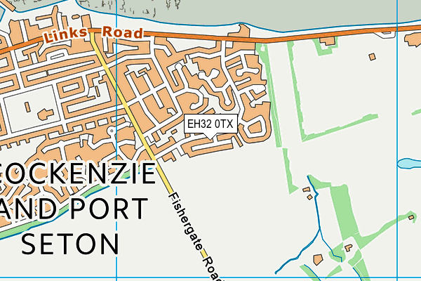 EH32 0TX map - OS VectorMap District (Ordnance Survey)