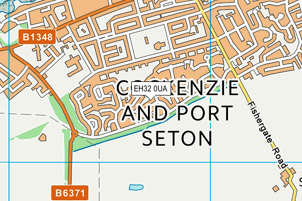 EH32 0UA map - OS VectorMap District (Ordnance Survey)