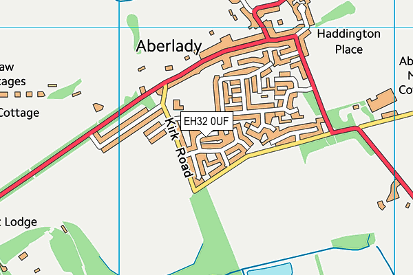 EH32 0UF map - OS VectorMap District (Ordnance Survey)