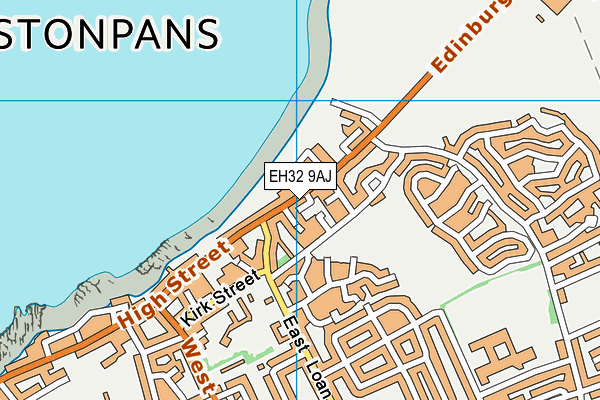 EH32 9AJ map - OS VectorMap District (Ordnance Survey)