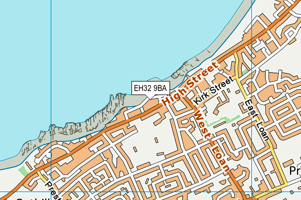 EH32 9BA map - OS VectorMap District (Ordnance Survey)