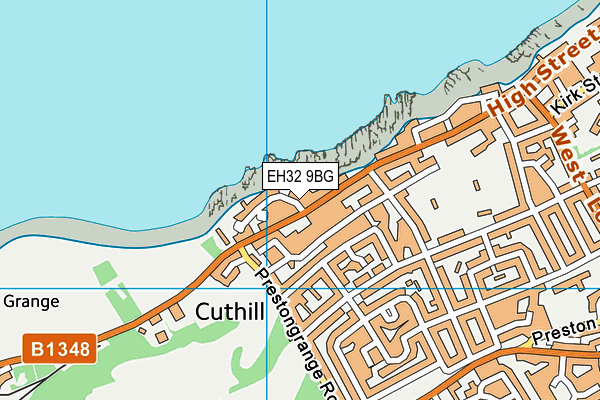 EH32 9BG map - OS VectorMap District (Ordnance Survey)