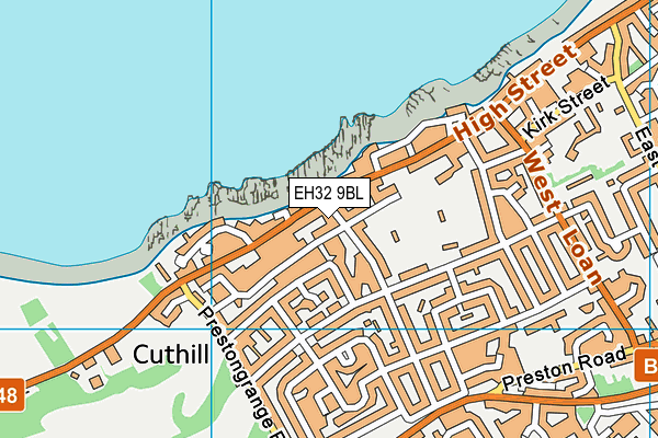 EH32 9BL map - OS VectorMap District (Ordnance Survey)
