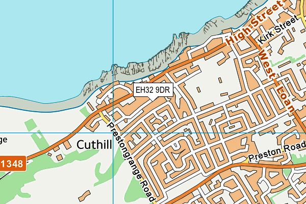 EH32 9DR map - OS VectorMap District (Ordnance Survey)