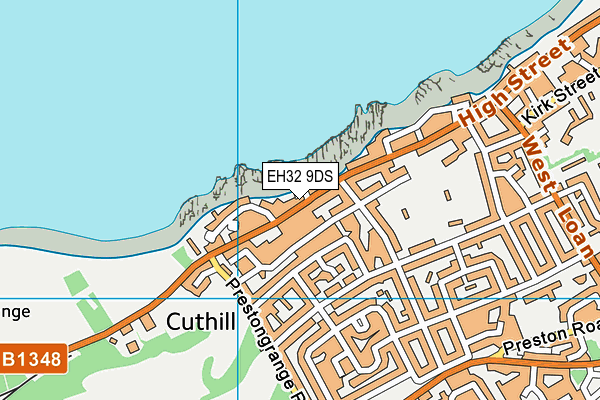 EH32 9DS map - OS VectorMap District (Ordnance Survey)