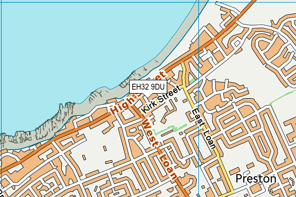 EH32 9DU map - OS VectorMap District (Ordnance Survey)