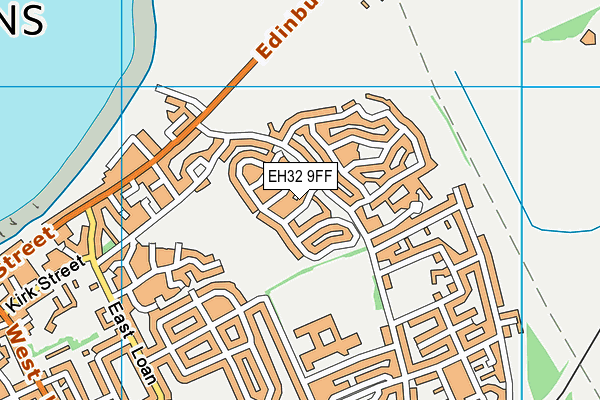 EH32 9FF map - OS VectorMap District (Ordnance Survey)