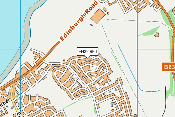 EH32 9FJ map - OS VectorMap District (Ordnance Survey)