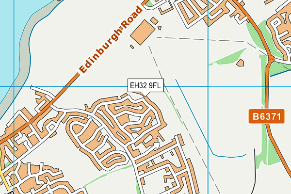 EH32 9FL map - OS VectorMap District (Ordnance Survey)