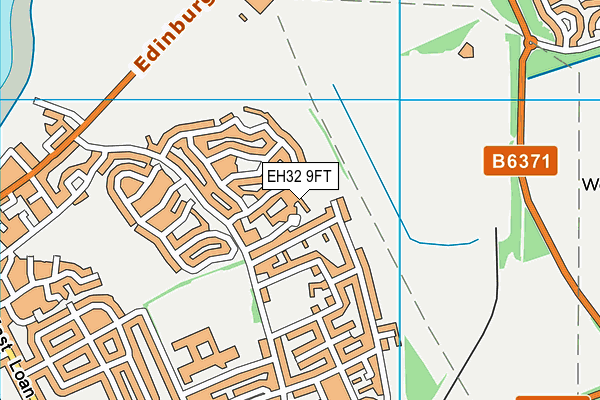 EH32 9FT map - OS VectorMap District (Ordnance Survey)