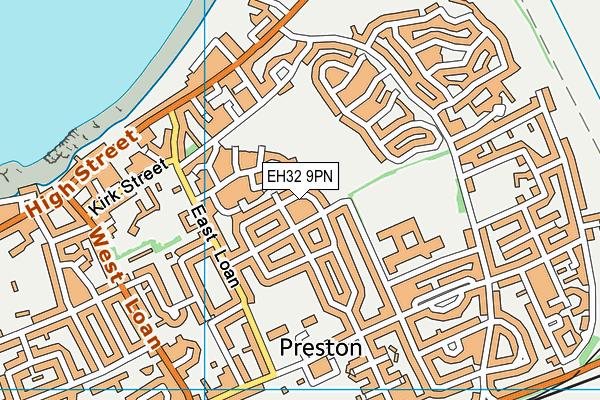 EH32 9PN map - OS VectorMap District (Ordnance Survey)