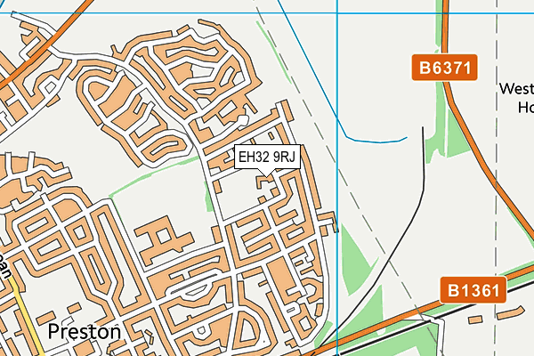 EH32 9RJ map - OS VectorMap District (Ordnance Survey)