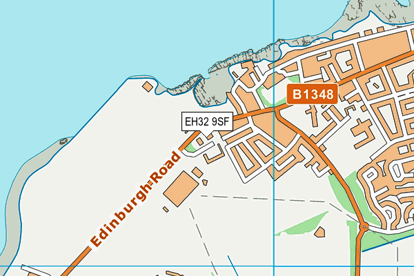 EH32 9SF map - OS VectorMap District (Ordnance Survey)