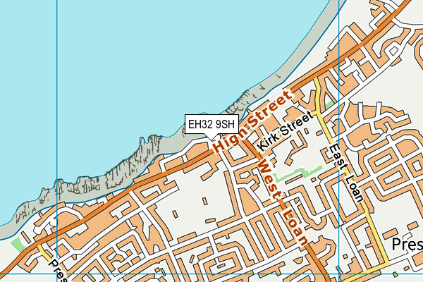 EH32 9SH map - OS VectorMap District (Ordnance Survey)